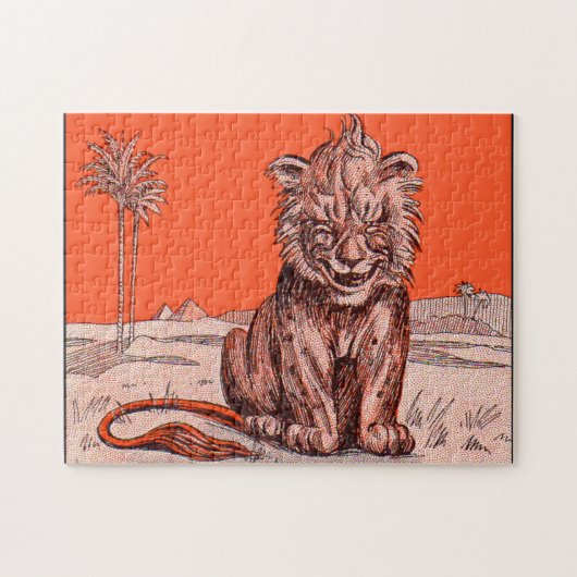 lächelnder Löwe Puzzle (Horizontal)