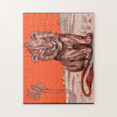 lächelnder Löwe Puzzle (Vertikal)