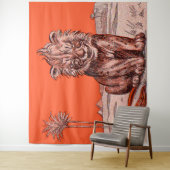 lächelnder Löwe Wandteppich (Beispiel)