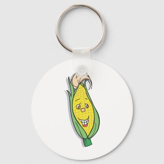 lächelnder Maischarakter Schlüsselanhänger (Vorderseite)