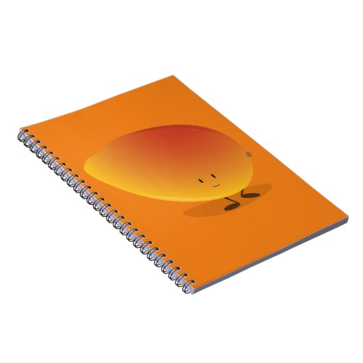 Lächelnder Mango-Charakter Notizblock (Rechte Seite)