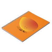 Lächelnder Mango-Charakter Notizblock (Linke Seite)