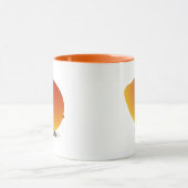 Lächelnder Mango-Charakter Tasse (Zentrum)