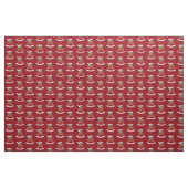 Lächelnder Mann Weihnachts-Cartoon Stoff (Fat Quarter (45,7 x 55,9 cm))