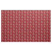 Lächelnder Mann Weihnachts-Cartoon Stoff (Fat Quarter (45,7 x 55,9 cm))