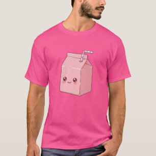 Lächelnder Milch-Karton – Süßes Milch-Charakter-Ko T-Shirt