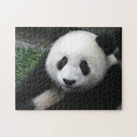 Lächelnder Panda-Bär Puzzle (Horizontal)