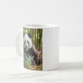 Lächelnder Panda-Porträt Kaffeetasse (Vorderseite Links)