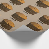 Lächelnder Panettone Geschenkpapier (Ecke)