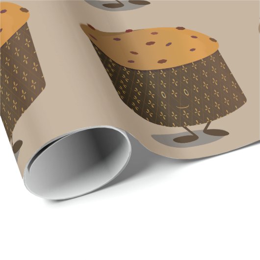 Lächelnder Panettone Geschenkpapier (Rolleneckpunkt)