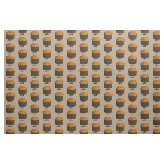 Lächelnder Panettone Stoff (Fat Quarter (45,7 x 55,9 cm))