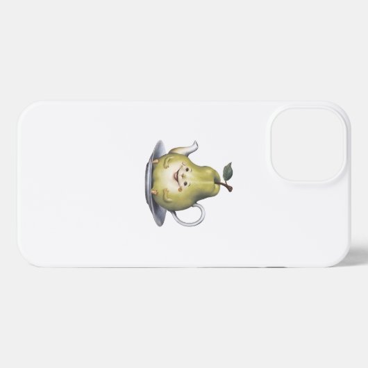 Lächelnder Pear Teapot iPhone Case iPhone Hülle (Rückseite (Horizontal))