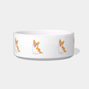 Lächelnder Pembroke-Walisercorgi-Cartoon Napf