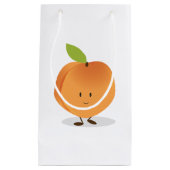 Lächelnder Pfirsich Kleine Geschenktüte (Vorderseite)