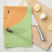 Lächelnder Pfirsich Küchentuch (Viertel Falte)