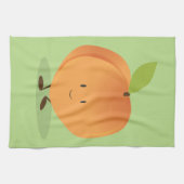 Lächelnder Pfirsich Küchentuch (Horizontal)