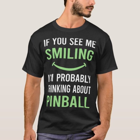 Lächelnder Pinball T-Shirt (Vorderseite)