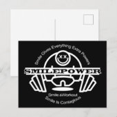 Lächelnder Postkarte (Vorne/Hinten)