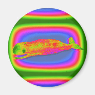 lächelnder psychedelischer Walmagnet Magnet