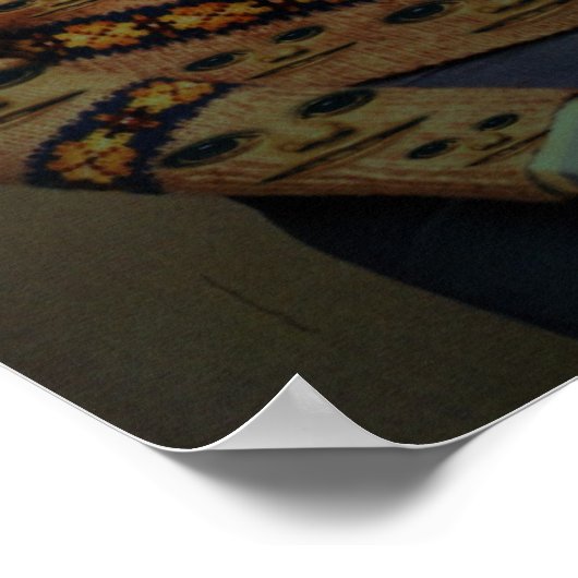 Lächelnder Pullover Poster (Ecke)