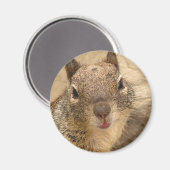 Lächelnder Rundmagnet Magnet (Vorderseite/Rückseite)