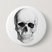 Lächelnder Schädel Button (Vorderseite)