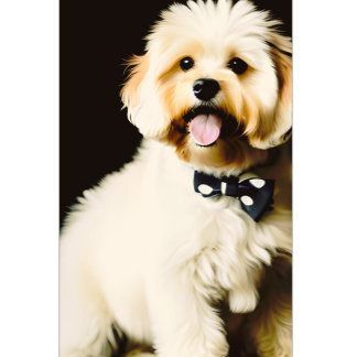 Lächelnder schaggiger Welpe T-Shirt