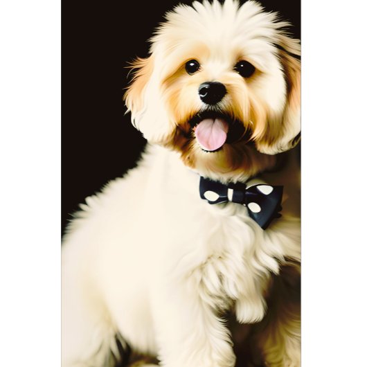 Lächelnder schaggiger Welpe T-Shirt