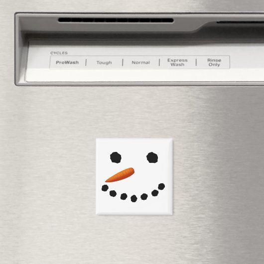 Lächelnder Snowman Weihnachtsmagnet Magnet (In Situ (Geschirrspüler))