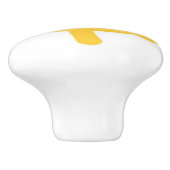 Lächelnder Sonnenschubknopf Keramikknauf (Seitenansicht)