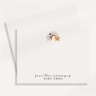 Lächelnder Sternschnuppe "Aus dem Kinderzimmer" Ka Einladung