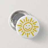 Lächelnder Sun Button (Vorne & Hinten)