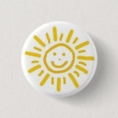 Lächelnder Sun Button (Vorderseite)