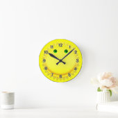 Lächelnder Sun Runde Wanduhr (Zuhause)