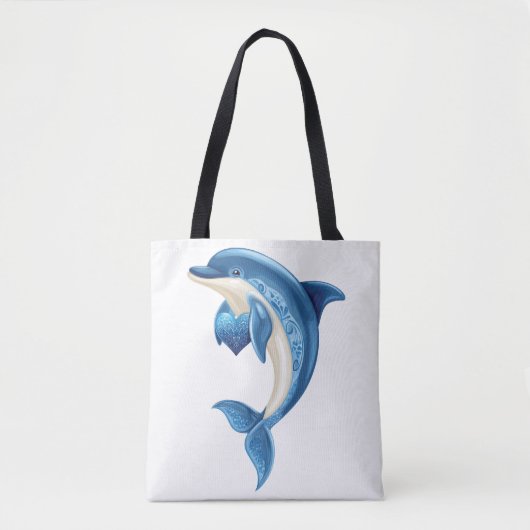 Lächelnder T - Shirt von Delphin Kids Tasche (Vorderseite)