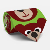 Lächelnder Teddy Bär + Ihr Hintergrund & Ideen Krawatte (Gerollt)