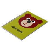 Lächelnder Teddybär Notizblock (Linke Seite)