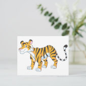 Lächelnder Tiger Postkarte (Stehend Vorderseite)