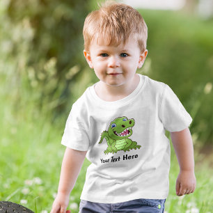 Lächelnder Tyrannosaurus Rex Boys T - Shirt Anpass