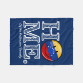 Lächelnder Venezualan FlaggeHousewarming Fleecedecke (Vorderseite (Horizontal))