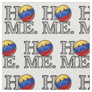 Lächelnder Venezualan FlaggeHousewarming Stoff