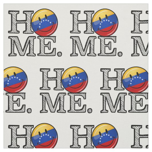 Lächelnder Venezualan FlaggeHousewarming Stoff (Muster)