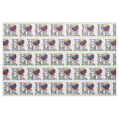 Lächelnder Venezualan FlaggeHousewarming Stoff (Fat Quarter (45,7 x 55,9 cm))
