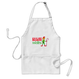 Lächelnder Weihnachtself Schürze