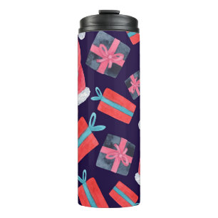 Lächelnder Weihnachtsmann, Aquarell Weihnachten Na Thermosbecher