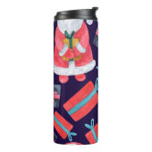 Lächelnder Weihnachtsmann, Aquarell Weihnachten Na Thermosbecher (Nach links gedreht)