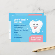 Lächelnder Zahn Dental Flyer
