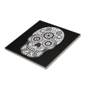 Lächelnder Zuckerschädel Fliese (Seite)