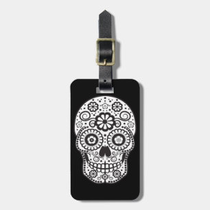 Lächelnder Zuckerschädel Gepäckanhänger