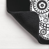 Lächelnder Zuckerschädel Mousepad (Ecke)